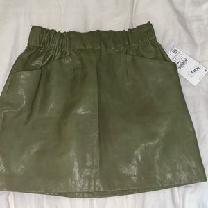 Zara Basics leather skirt!